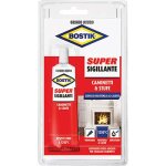4 x 100 gr mastic refractaire cheminees poeles bostik tube