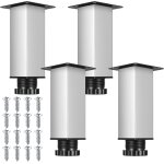 4 x adjustable furniture legs, 0 - 15 mm, adjustable furniture leveling feet, adjustable furniture feet, ... 4 x adjustable furniture legs, 0 - 15 mm, adjustable furniture leveling feet, adjustable furniture feet, ...