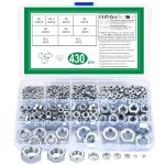 430 pcs ecrous hexagonal en acier au carbone, ecrou autobloquant, ecrou hexagonal, ecrou de blocage, ... 430 pcs ecrous hexagonal en acier au carbone, ecrou autobloquant, ecrou hexagonal, ecrou de blocage, ...