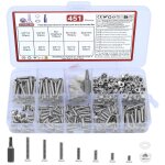 451 pièces set de vis m3, vis a tête fraisée torx, boulons a tête plate torx, boulons et ecrous et rondelles ... 451 pièces set de vis m3, vis a tête fraisée torx, boulons a tête plate torx, boulons et ecrous et rondelles ...