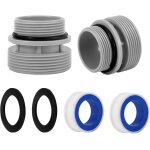 4560 kit d'adaptateurs de tuyau de piscine 38 mm kit de conversion pour pompe de piscine avec joint, ...