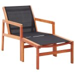 48702 vidaxl garden chair with footrest solid eucalyptus wood and textilene 48702 vidaxl garden chair with footrest solid eucalyptus wood and textilene