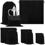 4pcs 17, 7 x 17, 7 pouces bote a bijoux en carton noir pour bracelet collier boucles d'oreilles bote ...