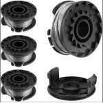 4pcs bobine fil pour bosch easygrasscut 18 23 26 art 23 26 coupe bordure pi�ces de rechange (bosch f016800569 ...