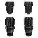 4pcs kit adaptateur robinet d'irrigation goutte  goutte 25 psi, comprenant 2 rgulateurs pression 1, ...
