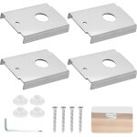 4pcs support r�paration porte pliante n7192, support sup�rieur et inf�rieur en acier pi�ces remplacement ...