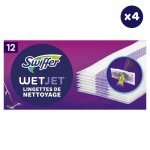 4x12 lingettes wetjet, swiffer 4x12 lingettes wetjet, swiffer