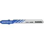 5 lames de scies sauteuses, m�tal, classic, 51 / 1, 2 mm metabo - 623647000