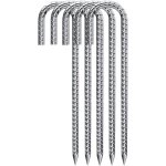 5 pcs for fixing pegs, 30 cm ground pegs, j - shaped ground pegs, metal trampoline anchor for camping ...
