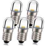5 pièces 6 v e10 douille de base ampoule led 1 w blanc chaud remplacer torche phare phare mini lampe ... 5 pièces 6 v e10 douille de base ampoule led 1 w blanc chaud remplacer torche phare phare mini lampe ...