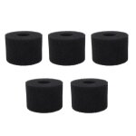 5 pices ponge de filtre de piscine ponge en polyurthane noir rutilisable lavable cylindrique simming ...