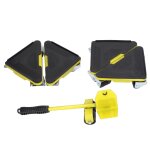 5 pices lve - meubles moteur universel roue chariot 300kg roulement pour canap table armoire jaune ...