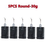 5 pices matriel de pche mangeoire cage ronde carre pour carpe gros match barbel pche mtal mangeoires ...