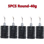 5 pices matriel de pche mangeoire cage ronde carre pour carpe gros match barbel pche mtal mangeoires ...