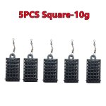 5 pices matriel de pche mangeoire cage ronde carre pour carpe gros match barbel pche mtal mangeoires ...