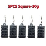 5 pices matriel de pche mangeoire cage ronde carre pour carpe gros match barbel pche mtal mangeoires ...