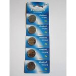 5 piles 3v lithium cr2016 eunicell