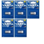 5 piles varta cr 123a lithium