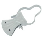 5 x pince a rideau sc avec arc laque blanc 10