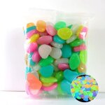 50 / 100pcs jardin gravillons pierres lueur dans les pierres sombres jardin pelouse lumineuse alles ...