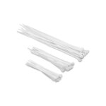 50 ligatures en nylon blanc 5, 0x190