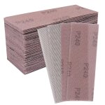 50 pices bande abrasive en filet 70x125mm - feuilles abrasives auto - agrippantes - pour poncer sans ...