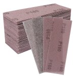 50 pices bande abrasive en filet 70x125mm - feuilles abrasives auto - agrippantes - pour poncer sans ...