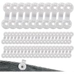 50 pi�ces clips pour toile d'ombrage, clips de fixation pour bache, clip sp�cial avec ¿illet, clips ...