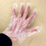 50 pieces / ensemble gants jetables ecologiques gants en plastique uniques pour gateau cuire des aliments ...