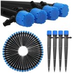 50 pices goutteur irrigation rglable, 360 degrs 8 - trou micro asperseur goutte  goutte avec connecteur ...