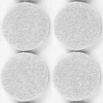 50 xpack de feutres de chaise blancs d. 22 mm