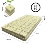 50pcs 25x25x25mm laine de pierre culture hydroponique mdias cubes plantes cubes substrat sans sol semis ...