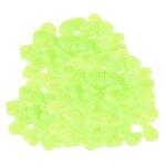 50pcs brille dans l'obscurit� galets de jardin pierres rochers pour les all�es sentier patio pelouse ...