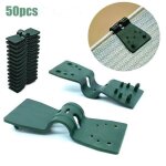50pc clip de fixation pour brise traits vue anti - uv, clips de filet de volaille d'cran d'intimit ...