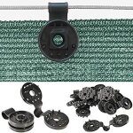50pcs clips voiture, clip spcial avec ¿illet, fixation brise vue occultant pour toile de clture, filet ...