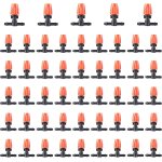 50pcs goutteurs arrosage goutte �� goutte, goutteur irrigation r��glable, micro flow drip head buses ...