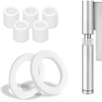 52 pcs rondelles pour gonds de porte cache paumelles entretoise plastique 10, 2 mm x 15 mm bague paumelle ...