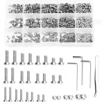 575 pcs kit a vis et ecrou, vis a tête fraisée, boulon vis tête fraisée hexagonale en acier inoxydable ... 575 pcs kit a vis et ecrou, vis a tête fraisée, boulon vis tête fraisée hexagonale en acier inoxydable ...