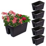5x potting box 27. 2 cm x 39. 6 cm rotin umbra brown 13 l railing balustrade 5x potting box 27. 2 cm x 39. 6 cm rotin umbra brown 13 l railing balustrade