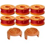 6 pack bobine fil pour 20v worx coupe - bordures wa0004. 1 bobine de fil debroussailleuse(6 x 3m diamtre ...