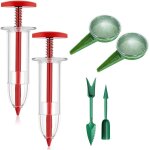 6 pices distributeur de graines, semoir a graines set, mini semoir semences, semoir a graines de jardin ...