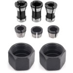 6 pices hss tte de mandrin, 6 mm 6. 35 mm 8 mm tte adaptateur convertisseur pour perceuses machine ...