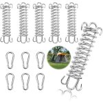 6 pieces spring buckles for tent spring steel spring for canopy tensioner sailing shade for outdoor camping ...
