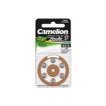 6 piles pour appareil auditif camelion zinc - air a13 0% mercury / hg - marron
