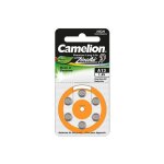 6 piles pour appareil auditif camelion zinc - air a13 0% mercury / hg - orange