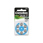 6 piles pour appareil auditif camelion zinc - air a675 0% mercury / hg - bleu