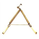 6 xbl cintre a plat a ressort en laiton 16x25 (2 pcs)