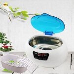 600ml nettoyeur  ultrasons machine  nettoyer cuve de nettoyage en acier inoxydable pour lunettes etc ...