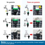 66 pi�ces 4 / 6 mm kit d'irrigation goutte, 15m tuyau d'irrigation, systeme irrigation, avec raccords ...