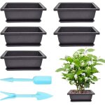6pcs pots de formation pour bonsa, bol  bonsa avec 6 soucoupes, bol  bonsa en plastique, bol  plantes, ...